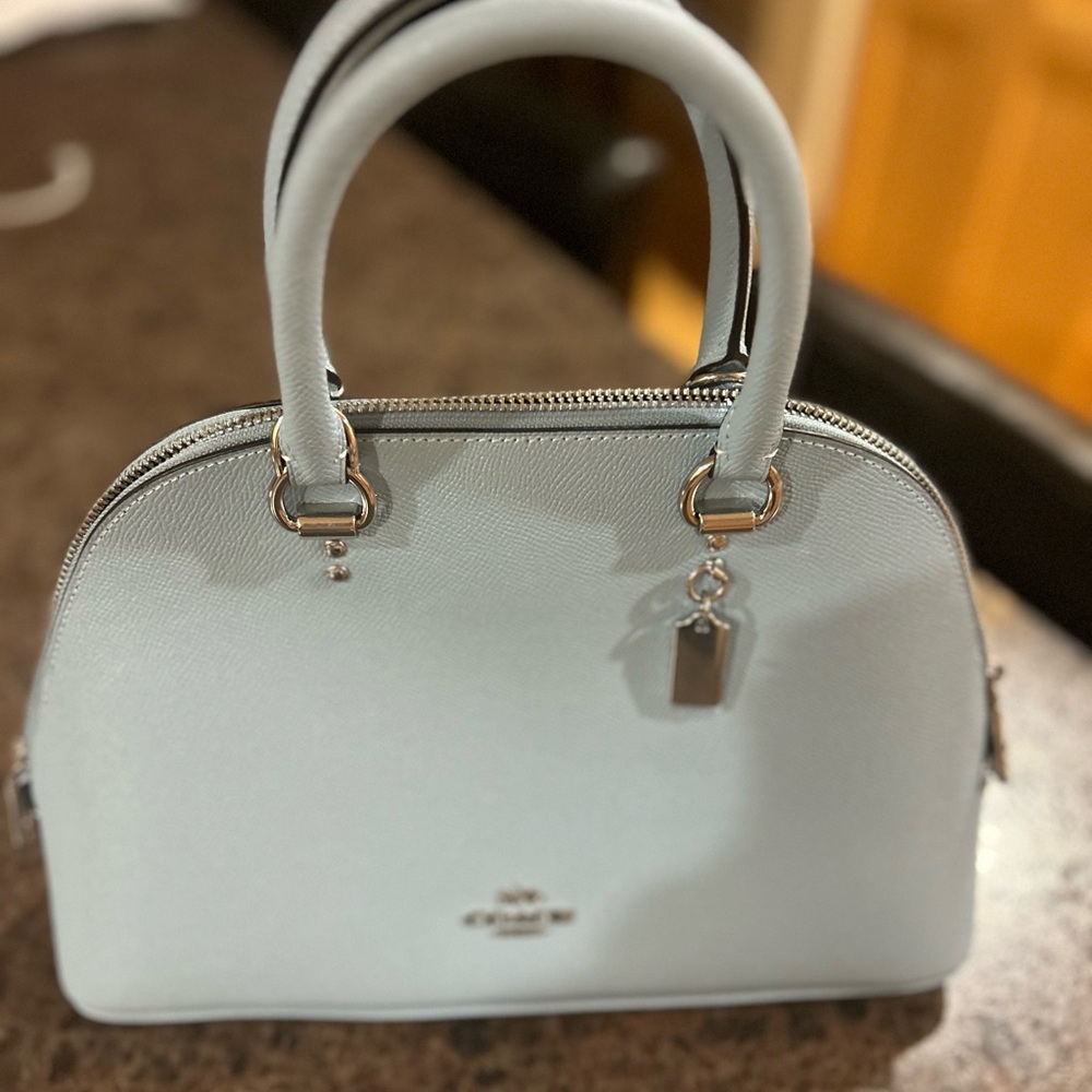 Coach Crossgrain Katy Satchel in Waterfall